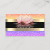 Eleganter moderner, schwarzer goldfarbener Glitzer Visitenkarte (Vorderseite)