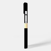 Eleganter, moderner Schwarzer Streifen Case-Mate iPhone Hülle (Rückseite / Links)