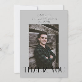 eleganter, moderner Script-Abschluss danke Karte