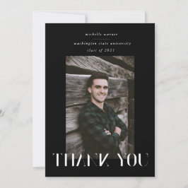 eleganter, moderner Script-Abschluss danke Karte