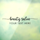Eleganter moderner Script Calligraphy Beauty Salon Fensteraufkleber (Blatt 3)