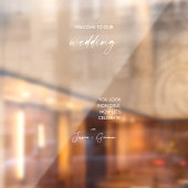 Eleganter moderner Selfie Mirror Begrüßungsdekal Fensteraufkleber (Blatt 2)