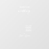 Eleganter moderner Selfie Mirror Begrüßungsdekal Fensteraufkleber (Blatt)