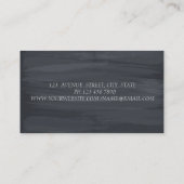 Eleganter, moderner Silver Glitzer Headphone DJ Visitenkarte (Rückseite)