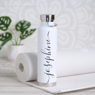 Eleganter moderner Skriptname personalisiert Trinkflasche
