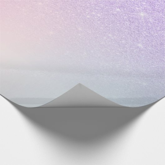 Eleganter, moderner Stil, gürmisch ombre lila Glit Geschenkpapier (Ecke)