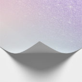 Eleganter, moderner Stil, gürmisch ombre lila Glit Geschenkpapier (Ecke)