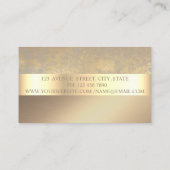 Eleganter, moderner Stil,Imitate Gold Streifen Visitenkarte (Rückseite)