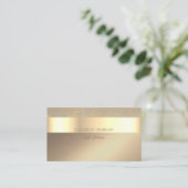 Eleganter, moderner Stil,Imitate Gold Streifen Visitenkarte (Stehend Vorderseite)