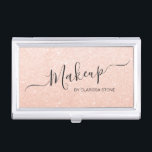 Eleganter, moderner, stilvoller Chick Glitzer Make Visitenkarten Dose<br><div class="desc">Hübsche Imitate Glitzer Textur und eleganten kalligraphischen Schriftart.</div>