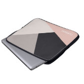 Eleganter moderner stilvoller geometrischer laptopschutzhülle (Vorne Knopf)