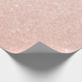 Eleganter, moderner, stilvoller Gold-Glitzer aus K Geschenkpapier (Ecke)