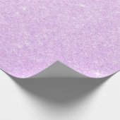 Eleganter moderner stilvoller lila Glitzer Geschenkpapier (Ecke)