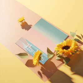 Eleganter moderner Strand Dankeskarte