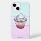 Eleganter, moderner Streifen, Kuchen Case-Mate iPhone Hülle (Rückseite)