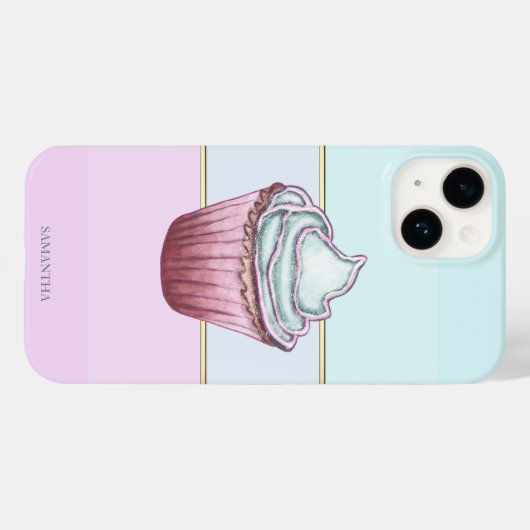 Eleganter, moderner Streifen, Kuchen Case-Mate iPhone Hülle (Rückseite (Horizontal))