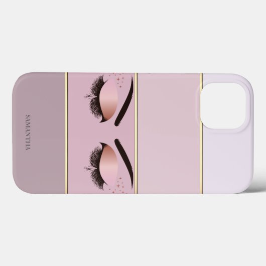 Eleganter moderner Streifen, Lashes C Case-Mate iPhone Hülle (Rückseite (Horizontal))