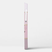 Eleganter moderner Streifen, Lashes Case-Mate iPhone Hülle (Rückseite / Links)