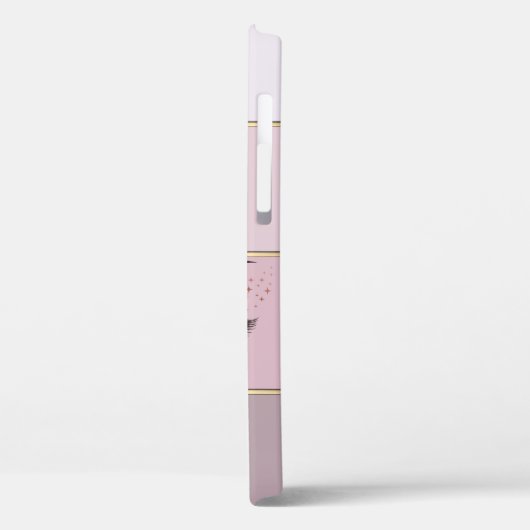 Eleganter moderner Streifen, Lashes Case-Mate iPhone Hülle (Rückseite / Links)