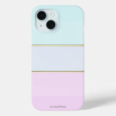 Eleganter moderner Streifen, Ombre Case-Mate iPhone Hülle (Rückseite)