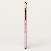 Eleganter, moderner Streifen,Ombre Glitzer Tropfen Case-Mate iPhone Hülle (Hinten/Links)