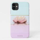 Eleganter moderner Streifen, Ombre Lotus Case-Mate iPhone Hülle (Rückseite)