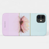 Eleganter moderner Streifen, Ombre Lotus Case-Mate iPhone Hülle (Rückseite (Horizontal))