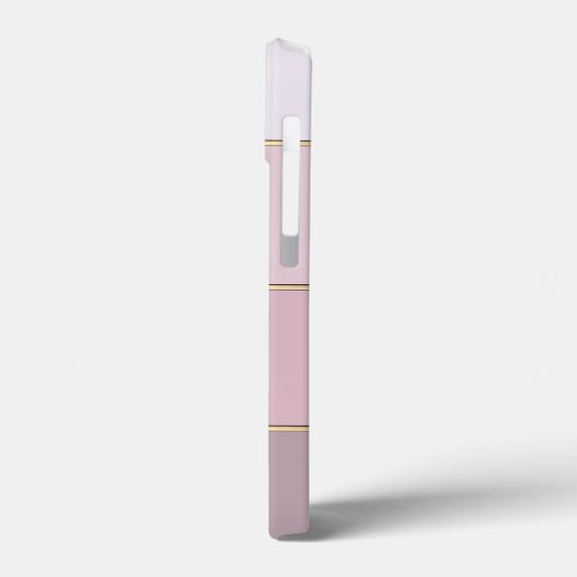 Eleganter moderner Streifen, Striche, Lippen - Per Case-Mate iPhone Hülle (Rückseite / Links)