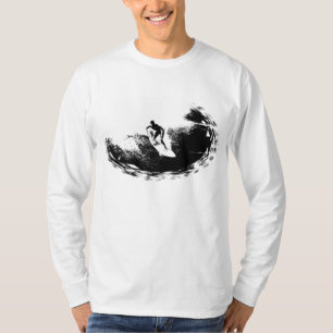 Eleganter Moderner Surfer Trendy Template Pop Art T-Shirt