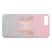 Eleganter moderner, trendiger Goldbutterling aus R Case-Mate iPhone Hülle (Rückseite (Horizontal))