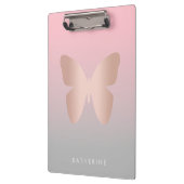 Eleganter moderner, trendiger Goldbutterling aus R Klemmbrett (Links)