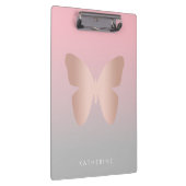 Eleganter moderner, trendiger Goldbutterling aus R Klemmbrett (Rechts)