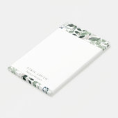 Eleganter, moderner, tropischer Blattfuß Post-it Klebezettel (angewinkelt)