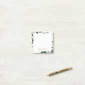 Eleganter, moderner, tropischer Blattfuß Post-it Klebezettel (Auf Schreibtisch)