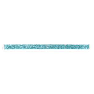 Eleganter, moderner, türkisfarbener Aquamariner G Satinband