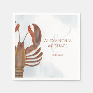 Eleganter moderner und anspruchsvoller Seafood-Hum Serviette