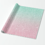 Eleganter, moderner und stilvoller Mermaid-Glitzer Geschenkpapier<br><div class="desc">Hübschen Imitat Glitzer Design.</div>