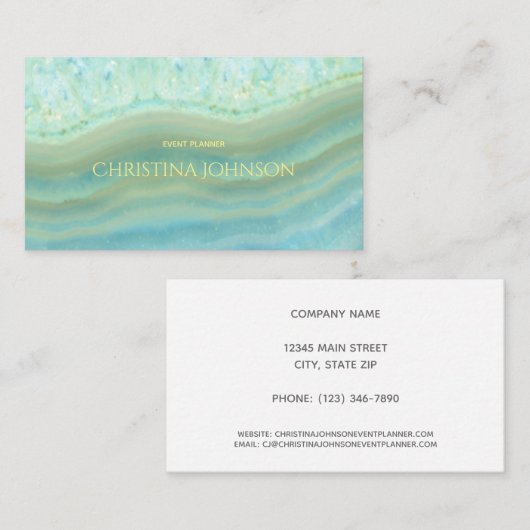 Eleganter moderner visitenkarte (Vorne/Hinten)