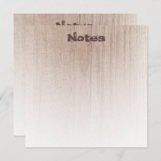 Eleganter, moderner Vorlagenunterdrückter Text Mitteilungskarte (Vorne/Hinten)