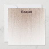 Eleganter, moderner Vorlagenunterdrückter Text Mitteilungskarte (Rückseite)