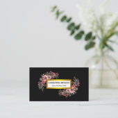 Eleganter moderner Wasserfarben-Illustrationsyoga Visitenkarte (Stehend Vorderseite)