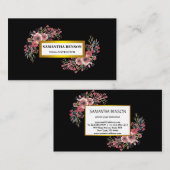 Eleganter moderner Wasserfarben-Illustrationsyoga Visitenkarte (Vorne/Hinten)