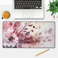Eleganter moderner Wasserfarben Personalisierter N