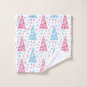 Eleganter Moderner Weihnachtsbaum Badhandtuch Set (Waschlappen)