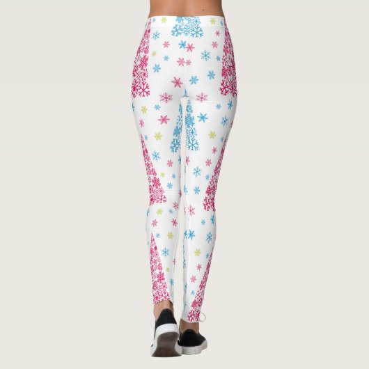 Eleganter Moderner Weihnachtsbaum Leggings (Rückseite)