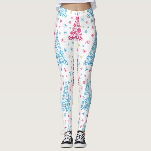 Eleganter Moderner Weihnachtsbaum Leggings (Vorderseite)