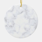 Eleganter moderner weißer Marmor Keramik Ornament (Vorne)