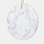 Eleganter moderner weißer Marmor Keramik Ornament (Links)