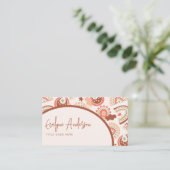 Eleganter Moderner Western Feminine Rainbow Boho C Visitenkarte (Stehend Vorderseite)