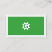 Eleganter moderner White & Green SEO-Spezialist Visitenkarte (Rückseite)